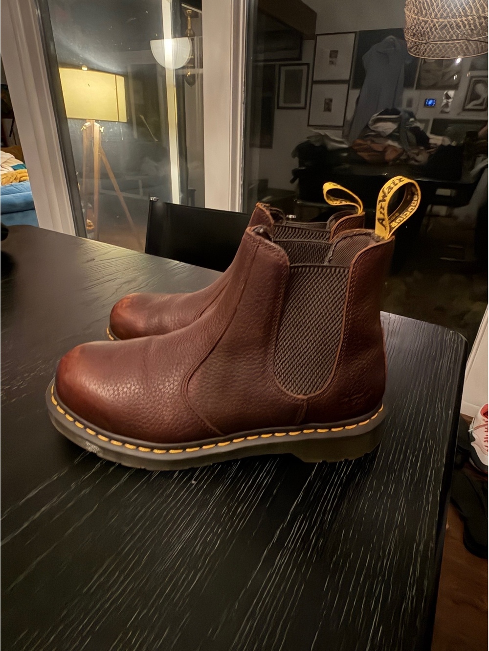 Dr. Martens Brown Leather Chelsea Boots Size 9